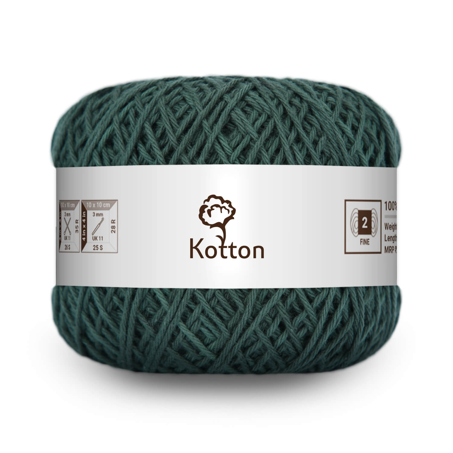 Cotton Yarn by Kotton - 4 ply - Dark Military Green 57