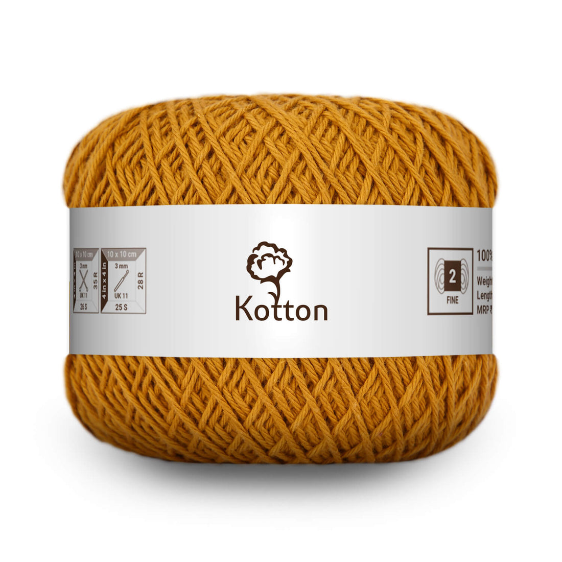 Cotton Yarn by Kotton - 4 ply - Gold 50