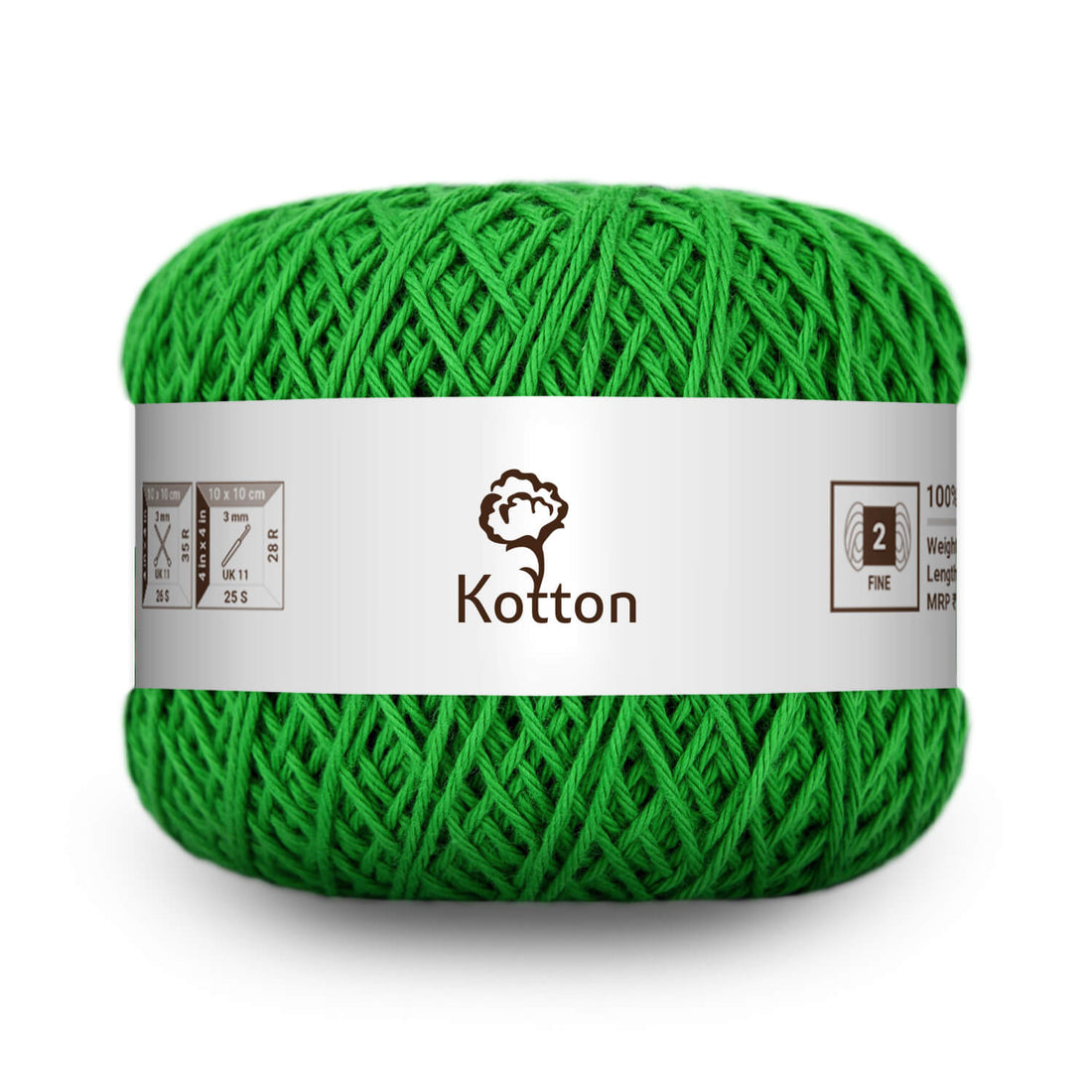 Cotton Yarn by Kotton - 4 ply - Green 35