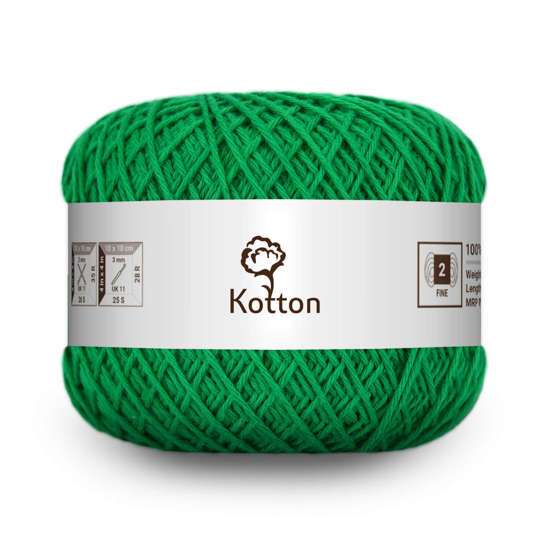 Cotton Yarn by Kotton - 4 ply - Green 44