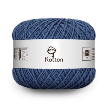 Cotton Yarn by Kotton - 4 ply - Greyish Blue 47