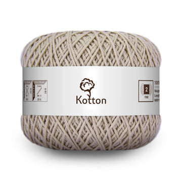 Cotton Yarn by Kotton - 4 ply - Light Brown 62