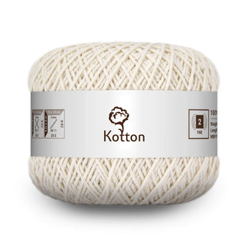 Cotton Yarn by Kotton - 4 ply - Light Cream 45