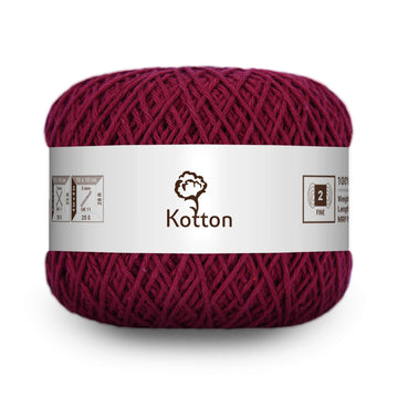 Cotton Yarn by Kotton - 4 ply - Maroon 38