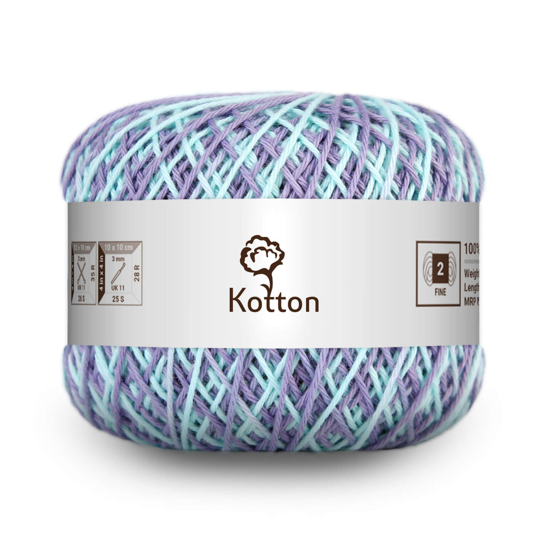 Cotton Yarn by Kotton - 4 ply - Multi Color 12