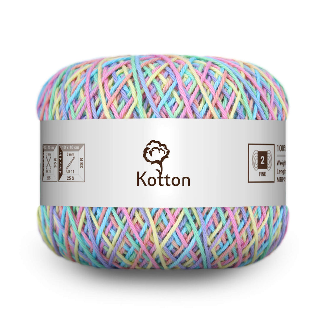 Cotton Yarn by Kotton - 4 ply - Multi Color 13