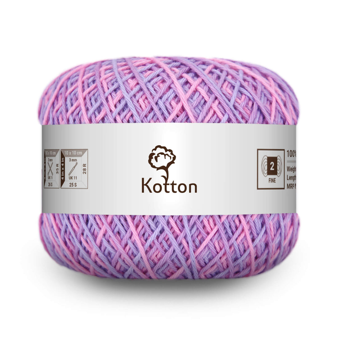 Cotton Yarn by Kotton - 4 ply - Multi Color 15