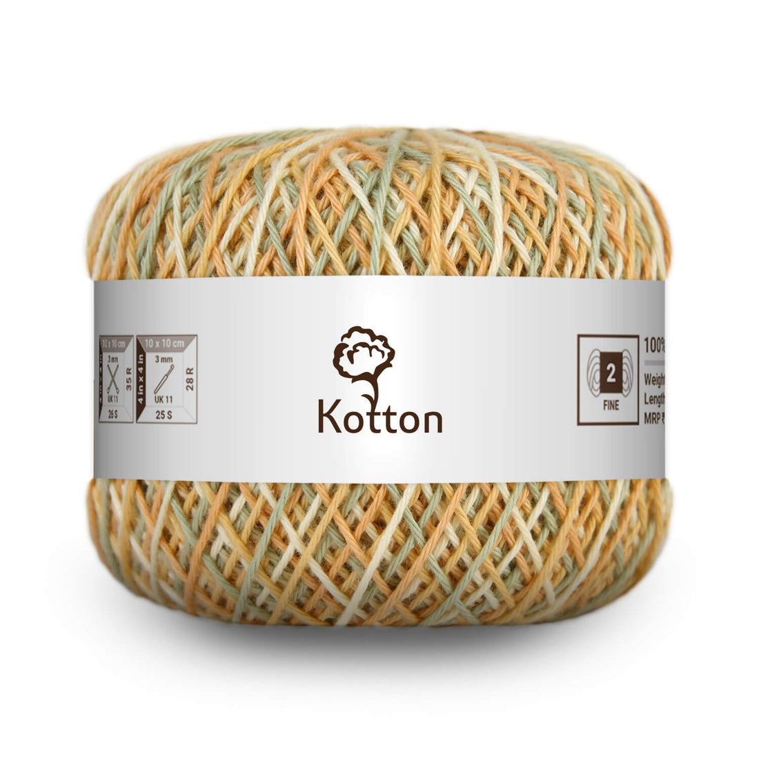 Cotton Yarn by Kotton - 4 ply - Multi Color 32