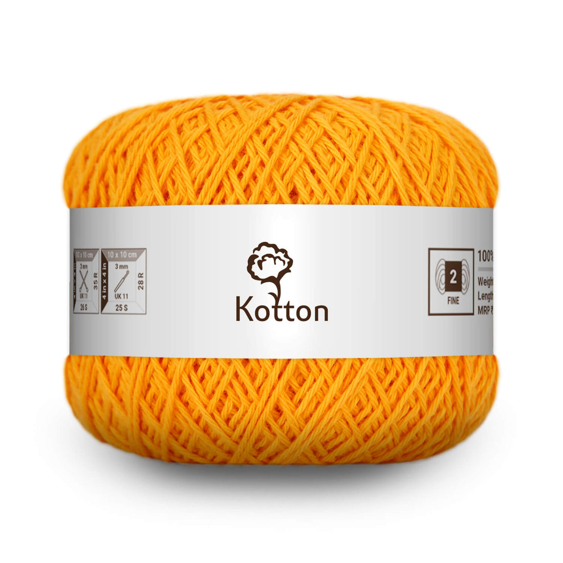 Cotton Yarn by Kotton - 4 ply - Orange 32