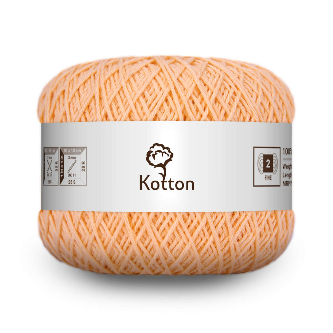 Cotton Yarn by Kotton - 4 ply - Peach 24