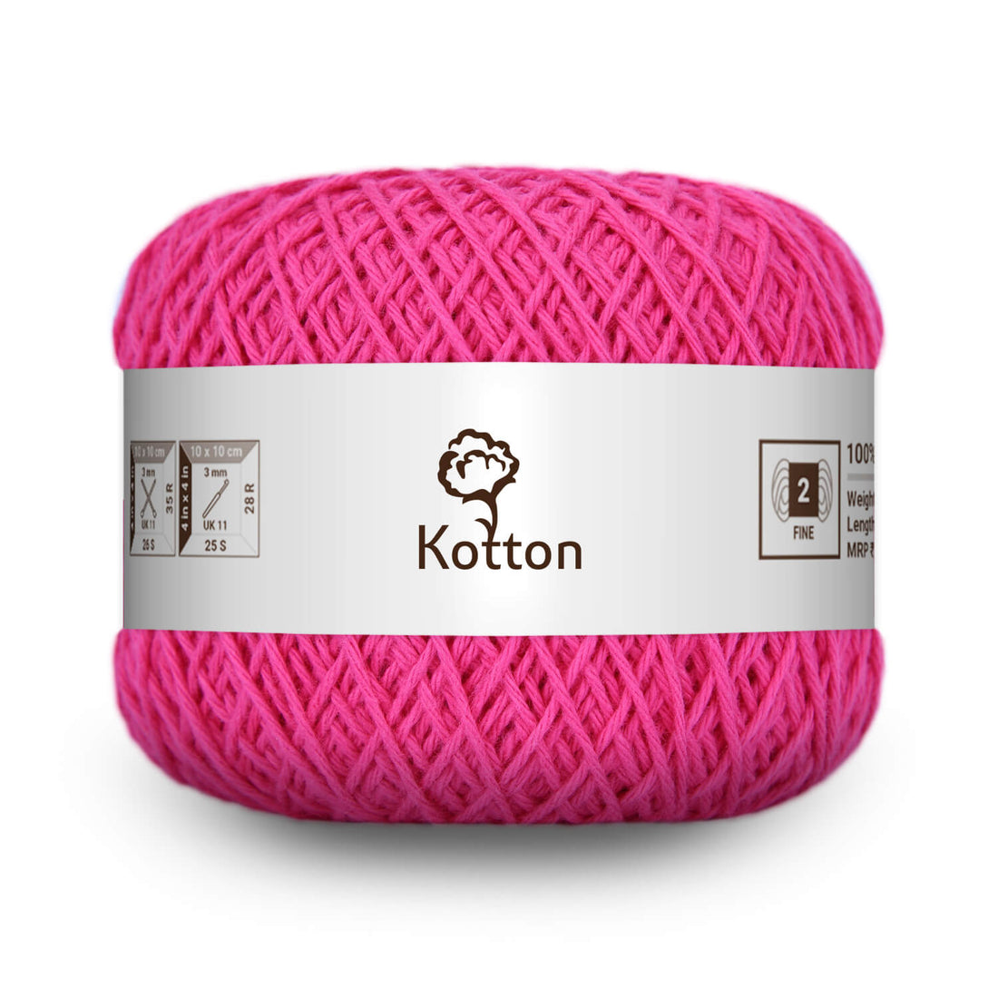 Cotton Yarn by Kotton - 4 ply - Pink 34