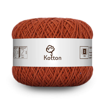 Cotton Yarn by Kotton - 4 ply - Rust 49