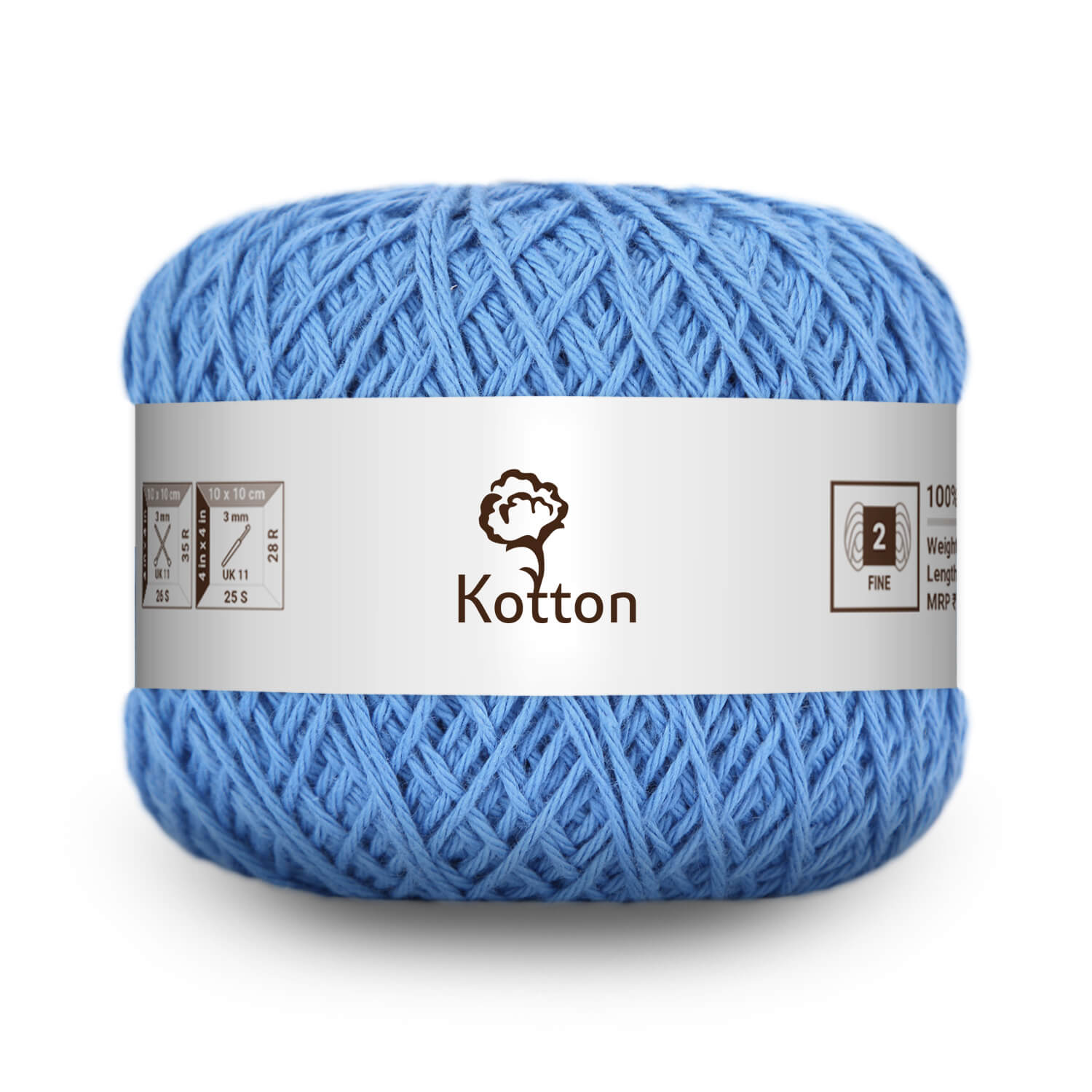 Cotton Yarn by Kotton - 4 ply - Sky Blue 28