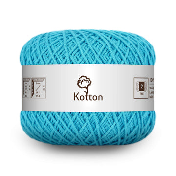 Cotton Yarn by Kotton - 4 ply - Turquoise Blue 56