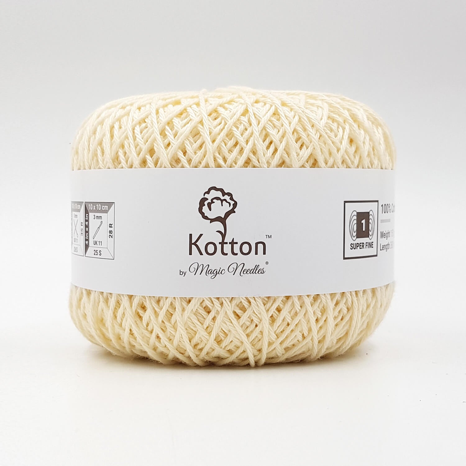 Cotton Yarn by Kotton - 4 ply - Cream 16