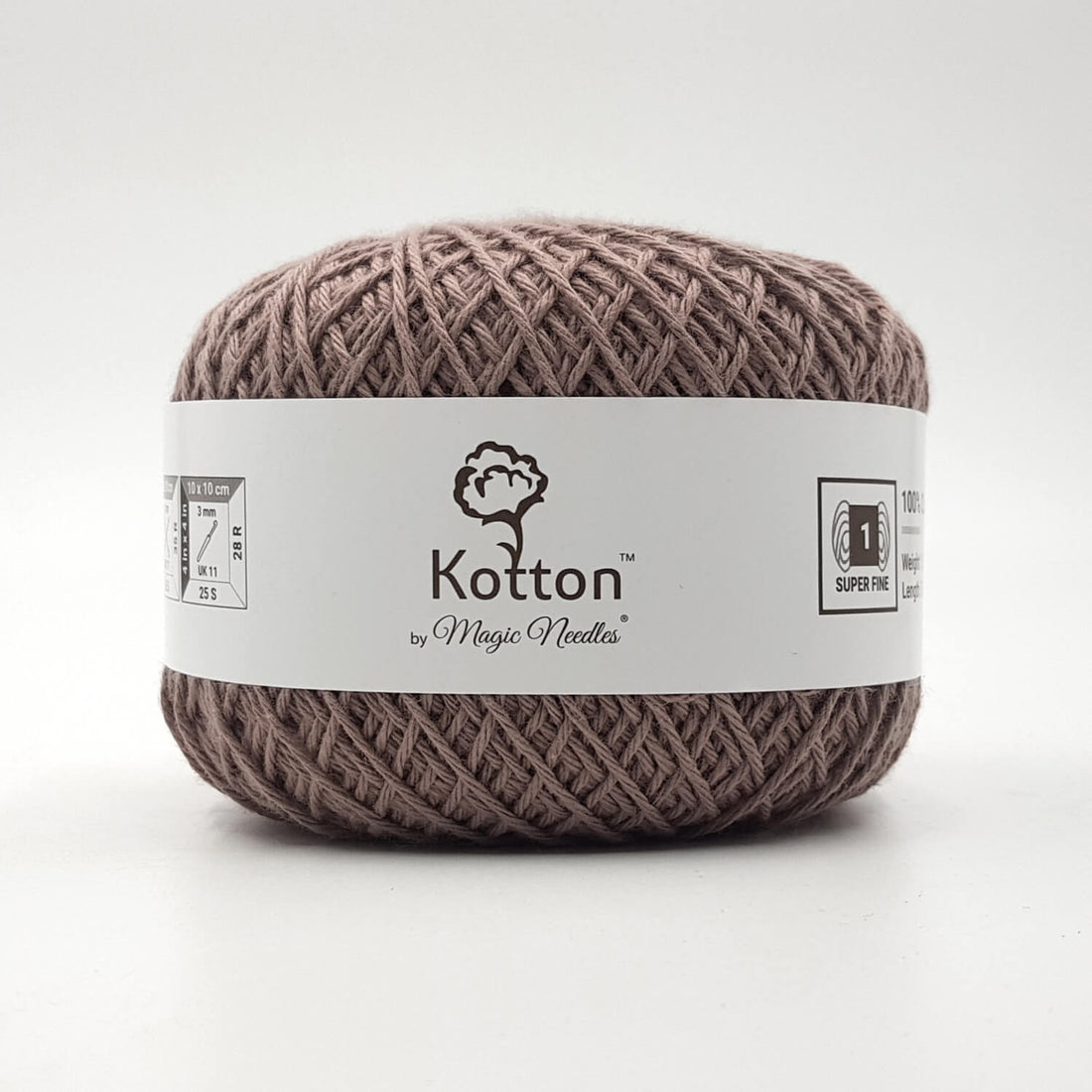 Cotton Yarn by Kotton - 4 ply - Mauve Brown 51