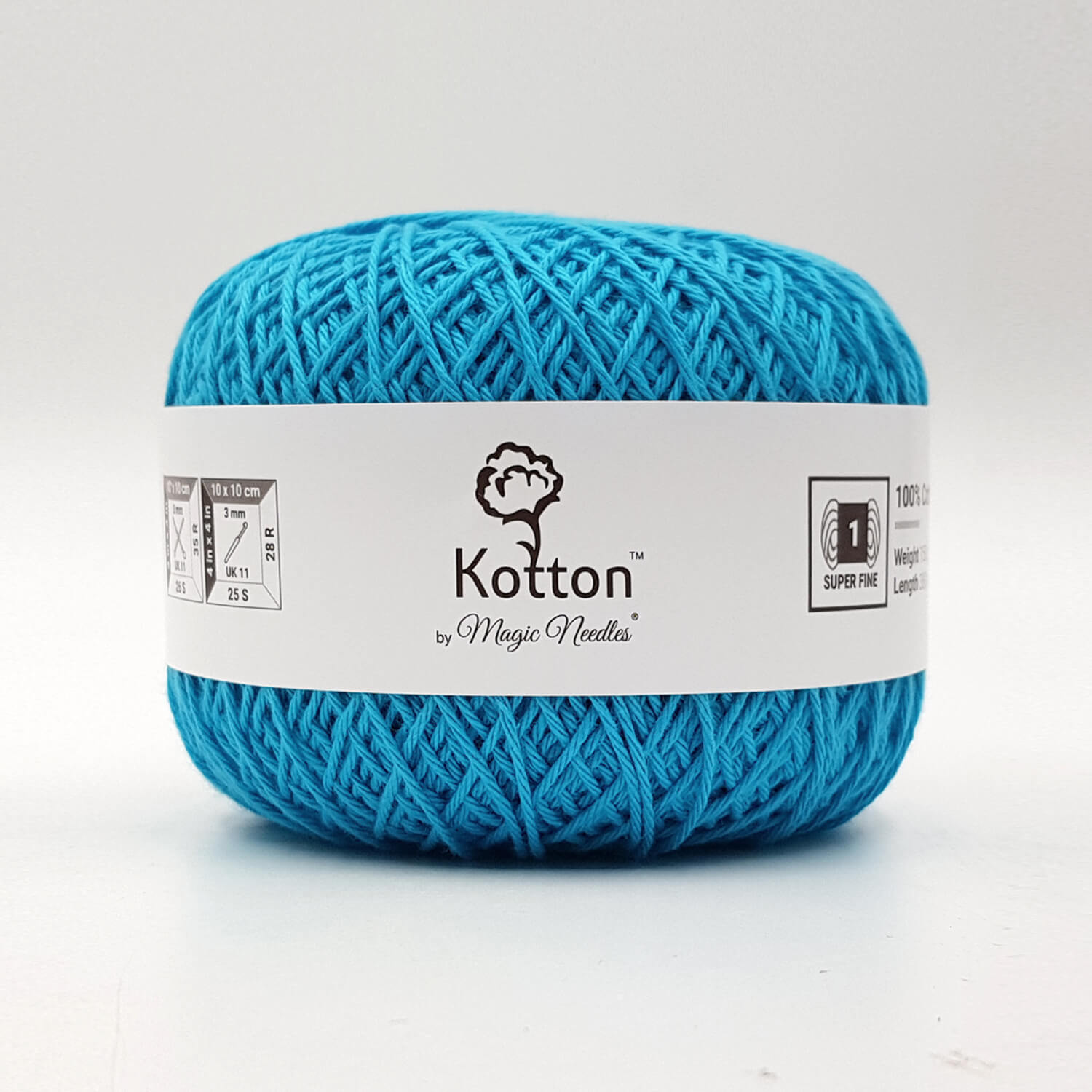 Cotton Yarn by Kotton - 4 ply - Turquoise Blue 56