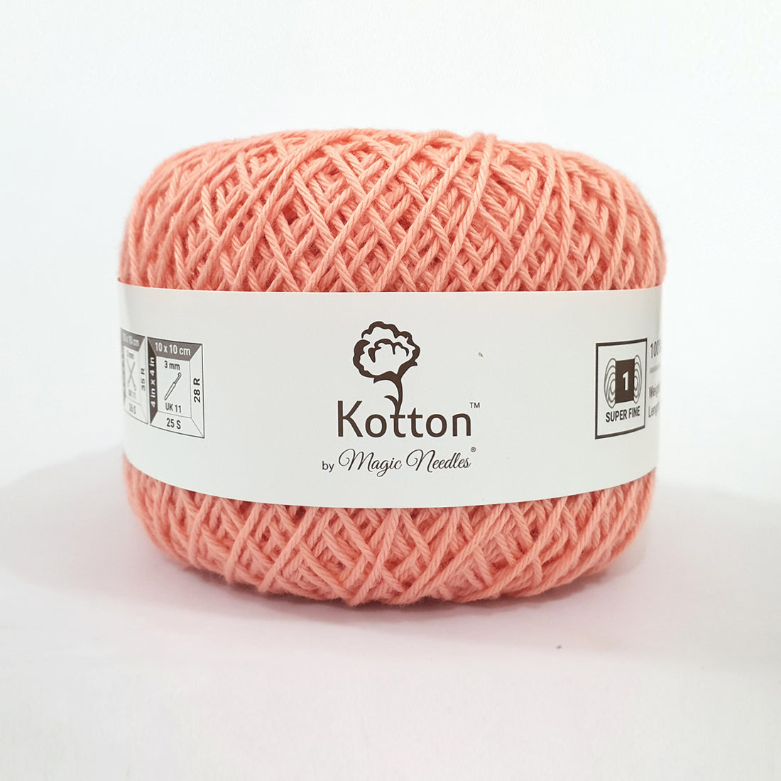 Kotton 4 ply Cotton Yarn 150 g - Pretty Peach 61