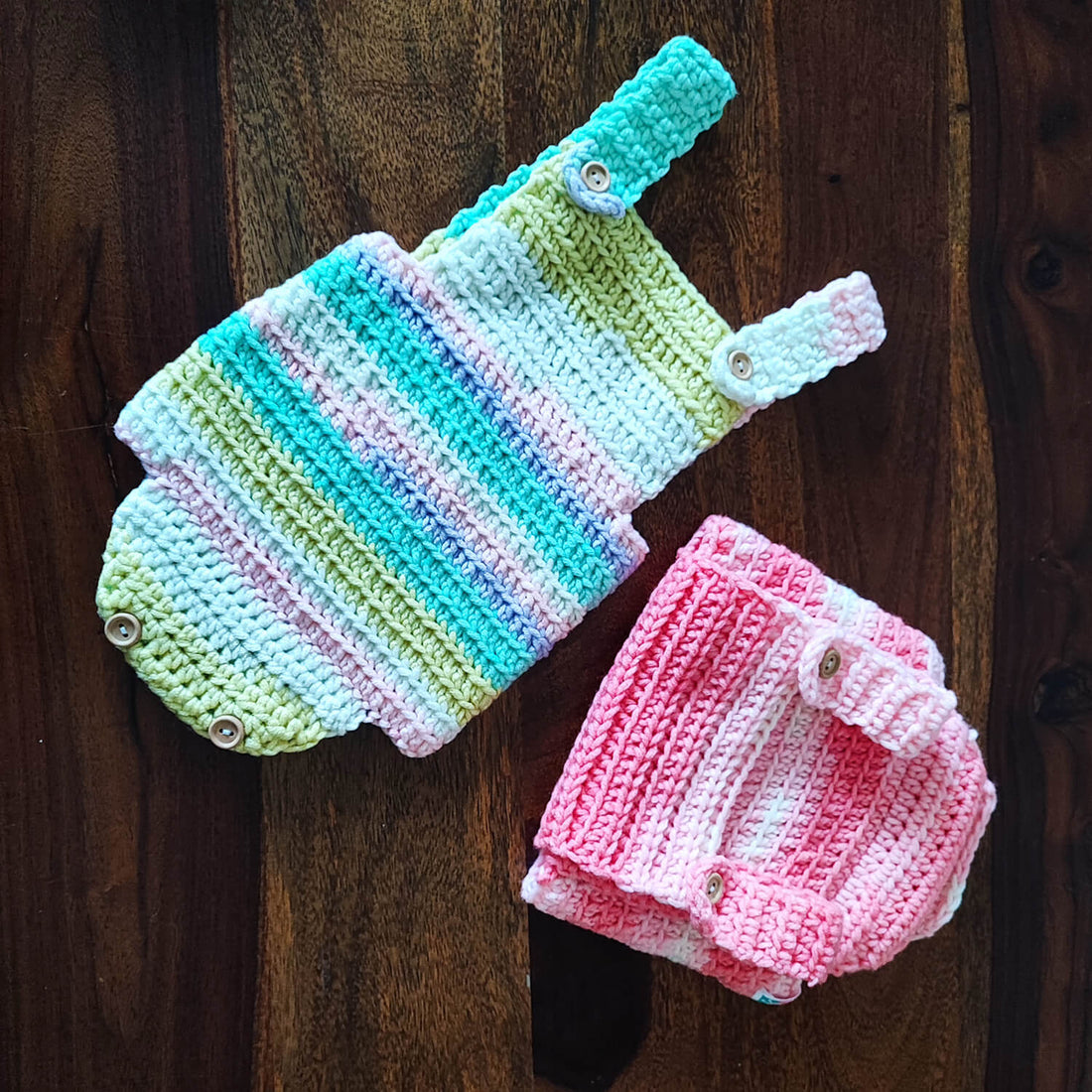 Crochet Baby Romper Set Pattern
