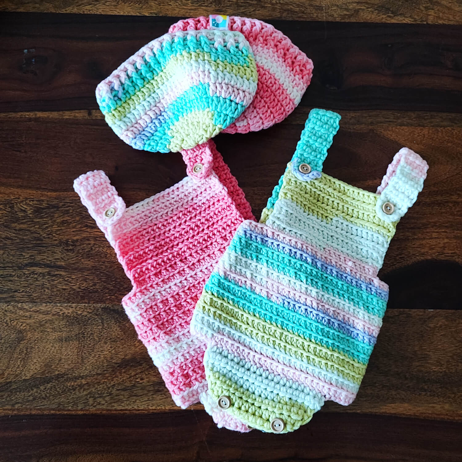 Crochet Baby Romper Set Pattern