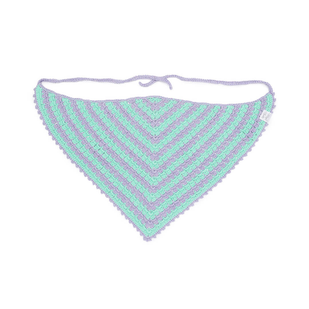 Crochet Bandanna - Purple 3236
