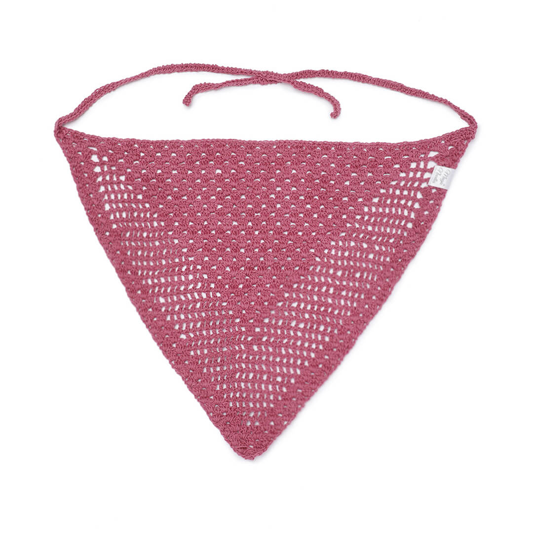 Crochet Bandanna - Mauve 3237