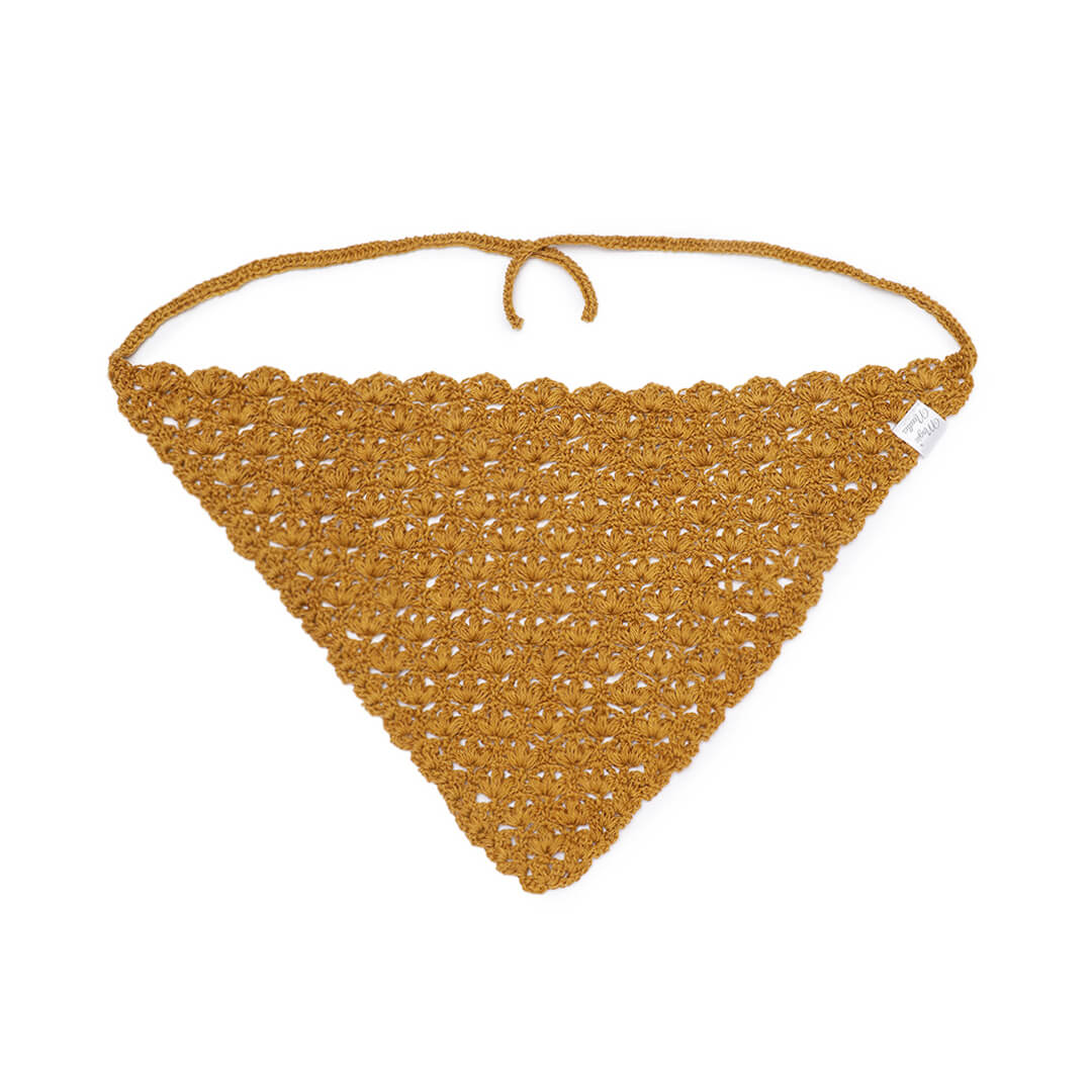 Crochet Bandanna - Gold 3238