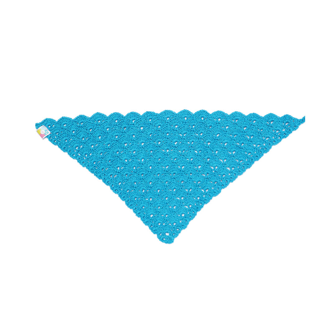 Crochet Bandanna - Blue 3252