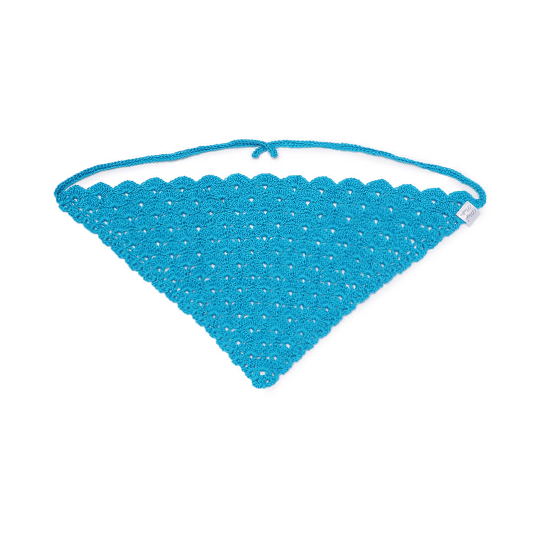 Crochet Bandanna - Blue 3252