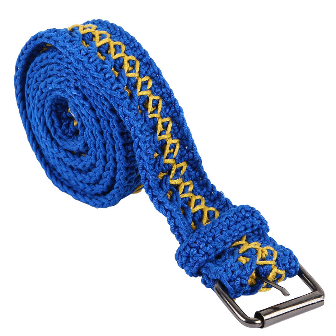 Crochet Belt with Adjustable Buckle - 10349