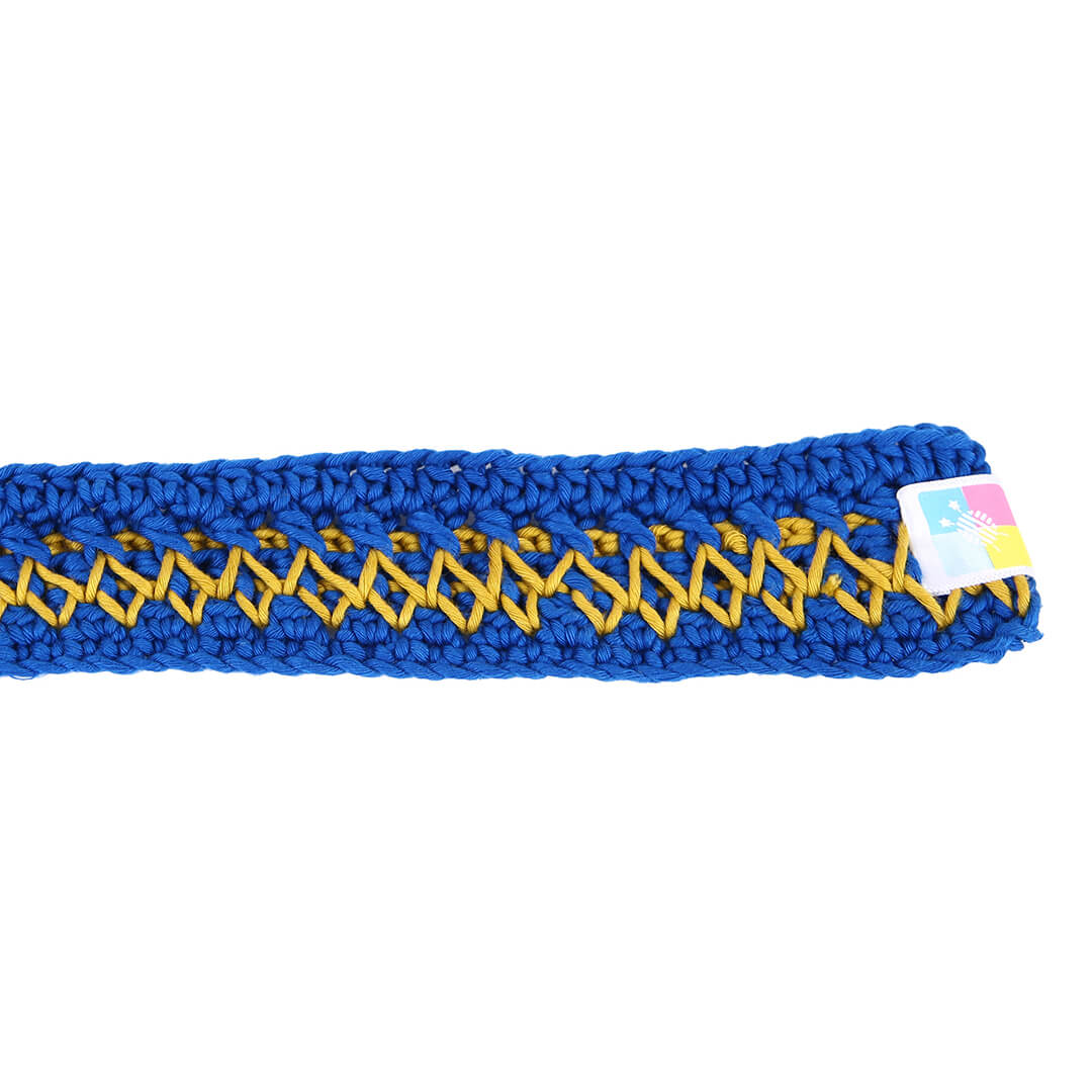 Crochet Belt with Adjustable Buckle - 10349