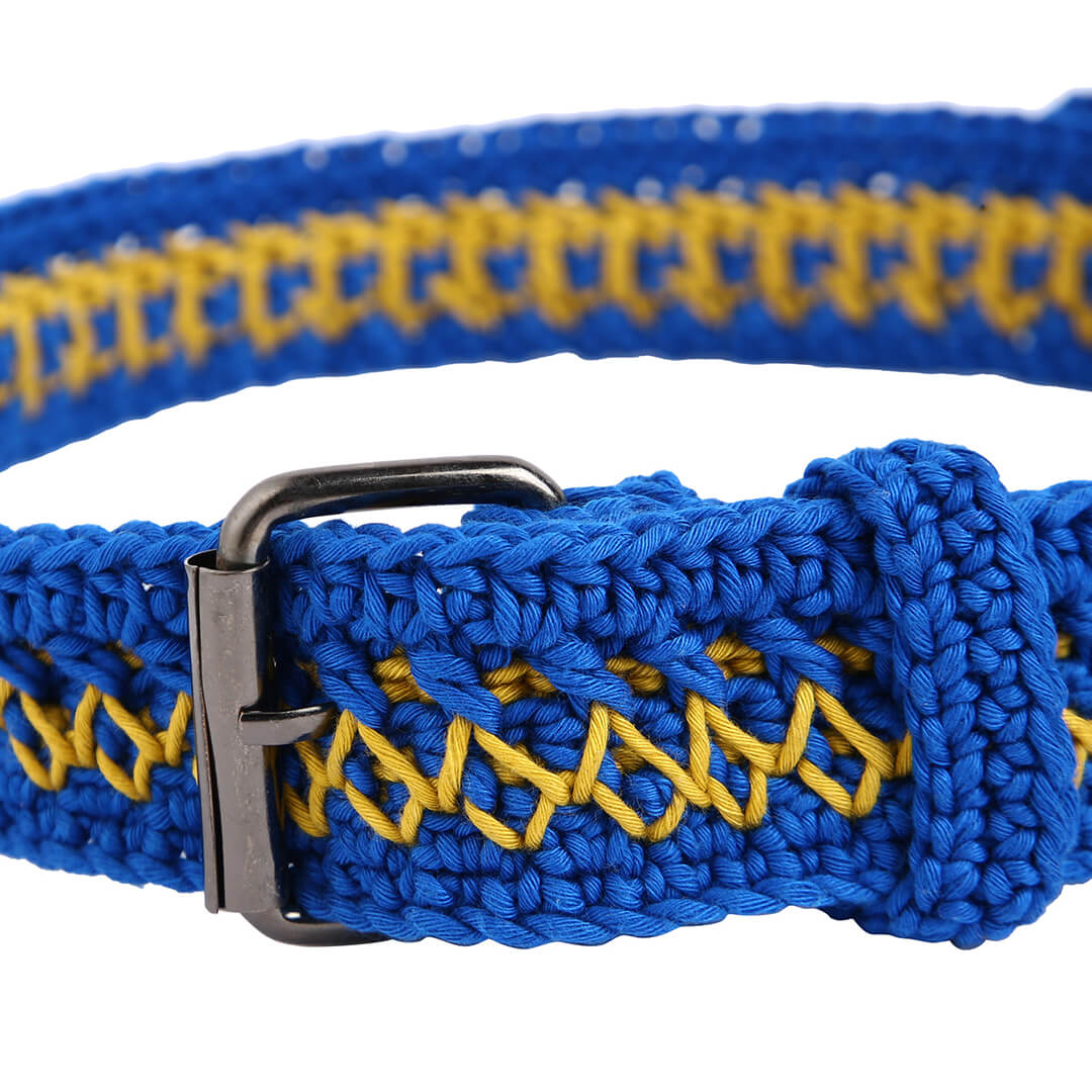 Crochet Belt with Adjustable Buckle - 10349