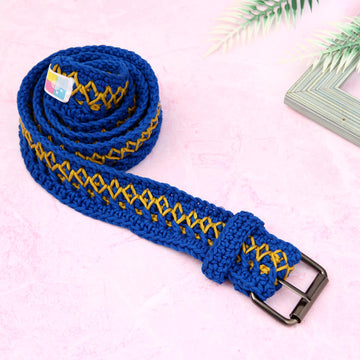 Handcrafted Crochet Belt with Adjustable Buckle