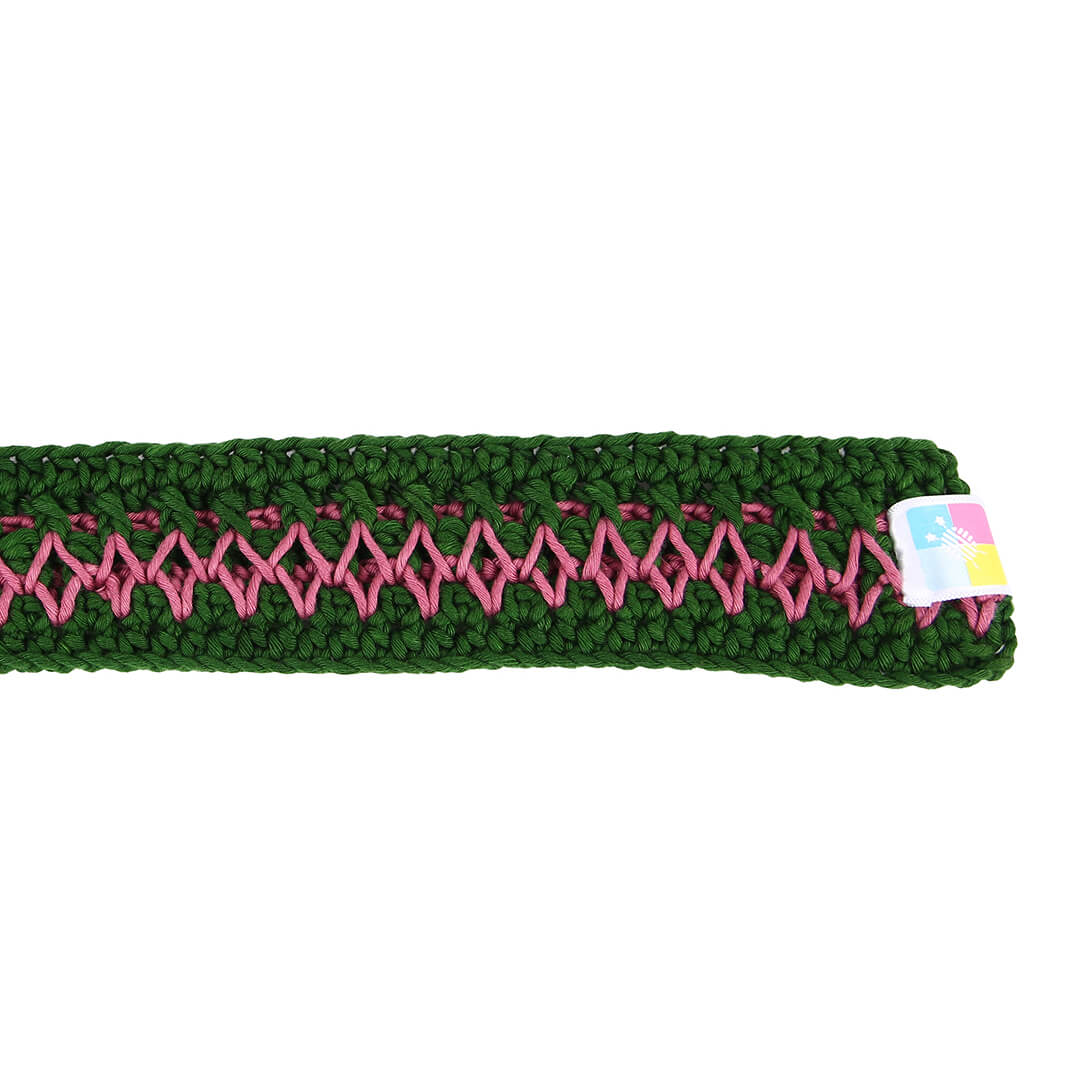 Crochet Belt with Adjustable Buckle - 10351
