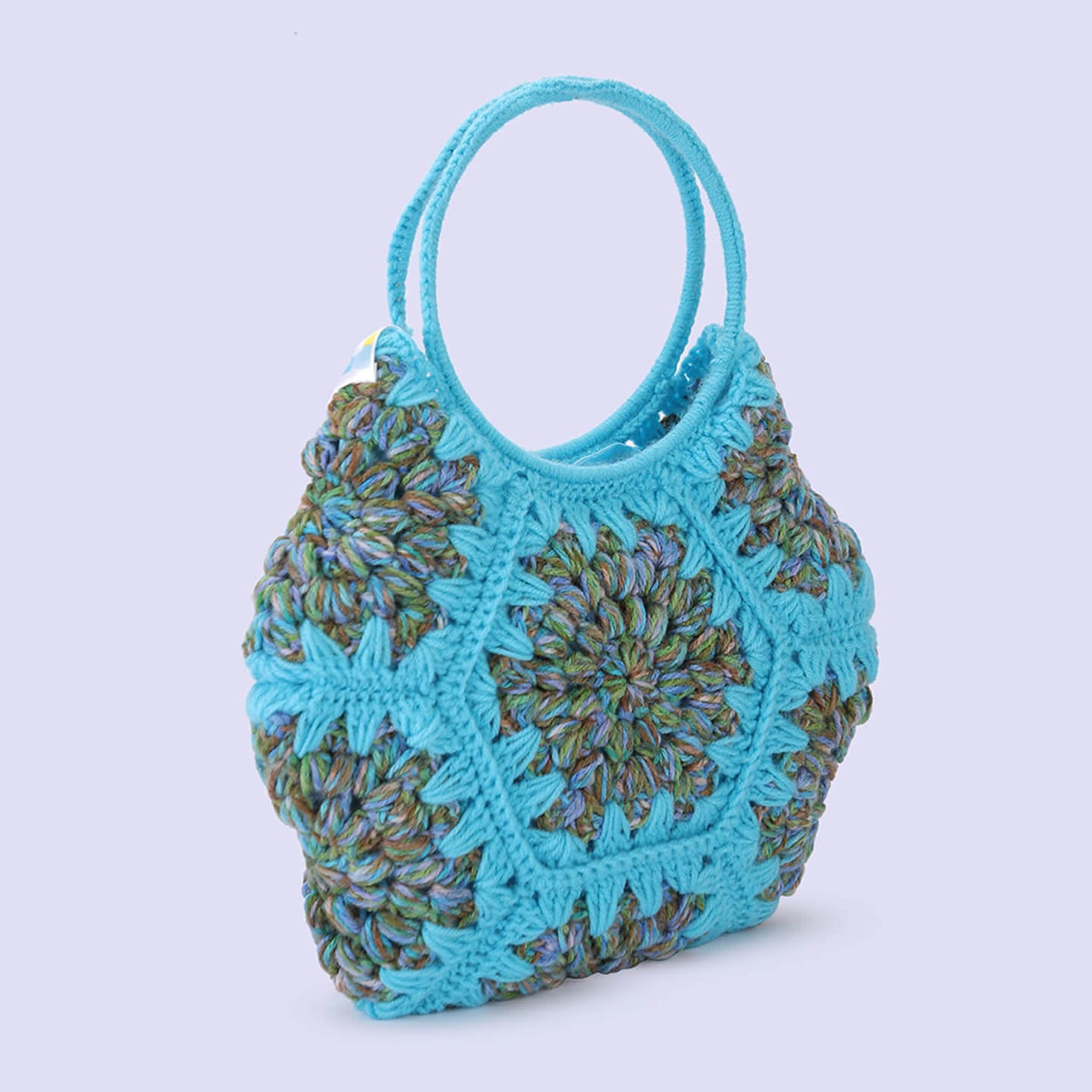 Cute Handmade Hexagon Bags - Blue- 10370