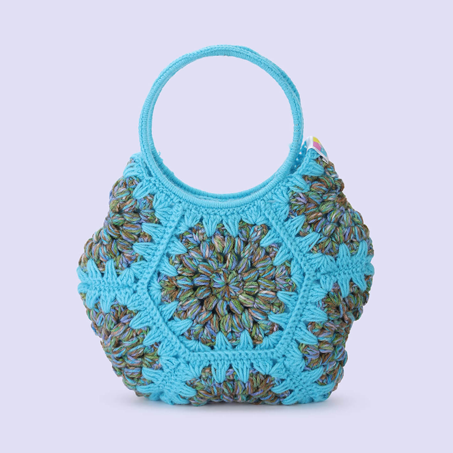Cute Handmade Hexagon Bags - Blue- 10370