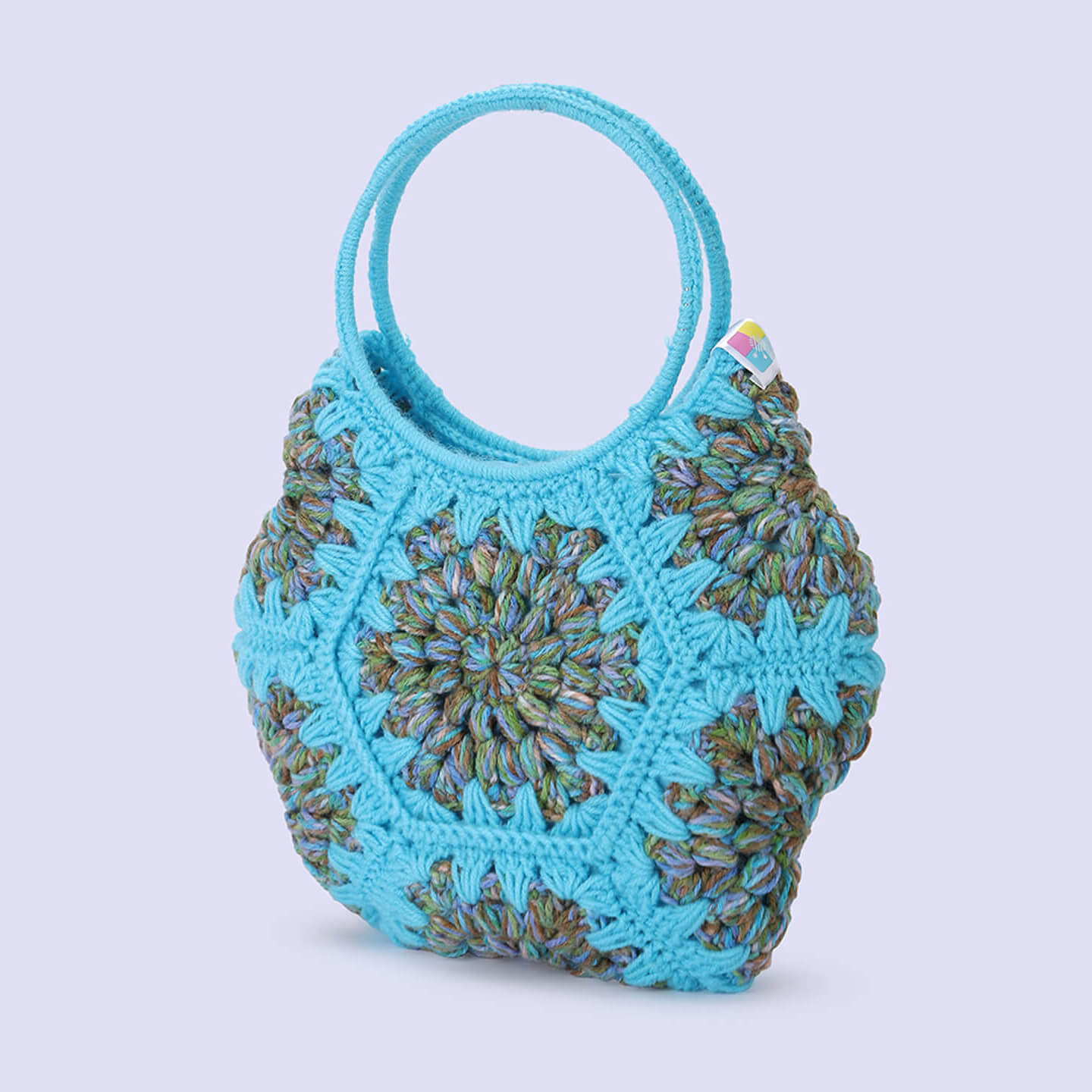 Cute Handmade Hexagon Bags - Blue- 10370