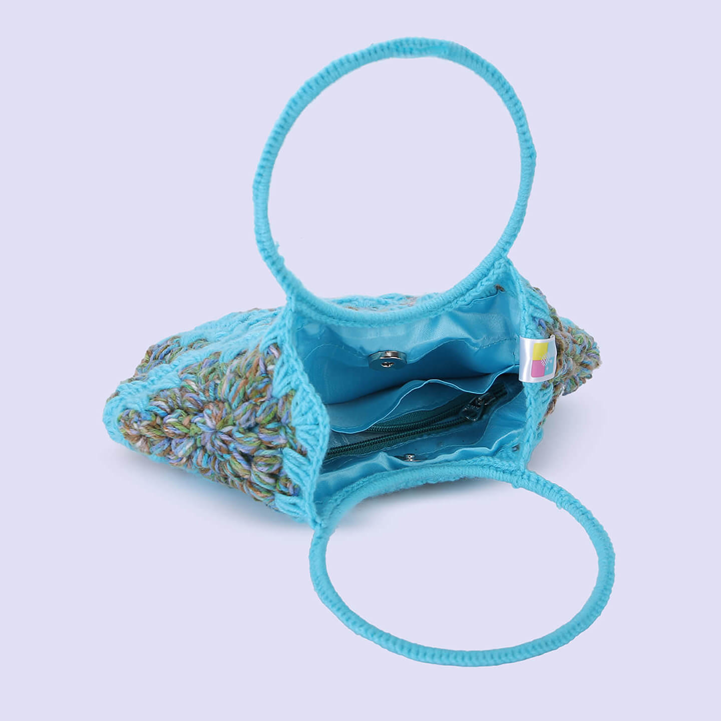 Cute Handmade Hexagon Bags - Blue- 10370