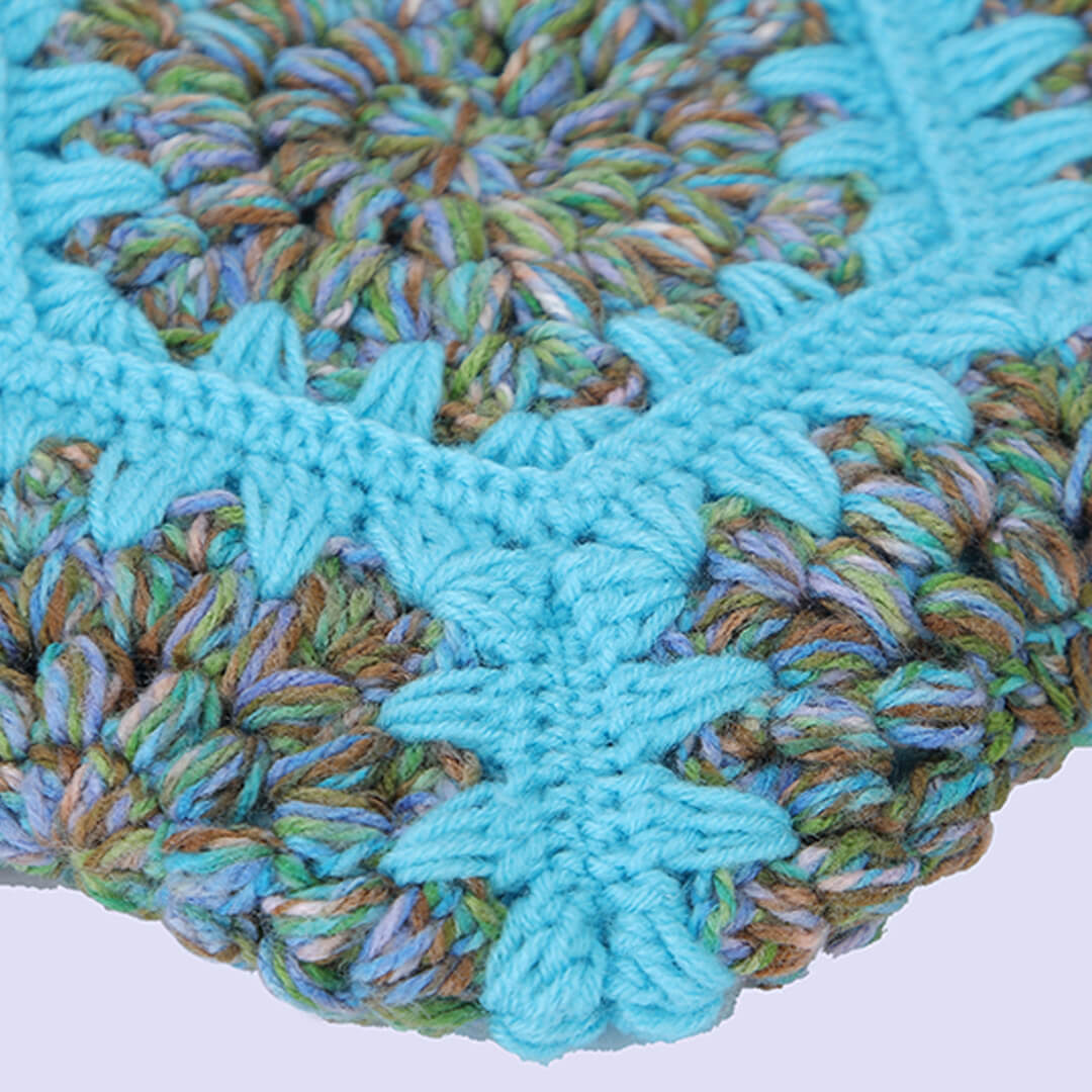 Cute Handmade Hexagon Bags - Blue- 10370