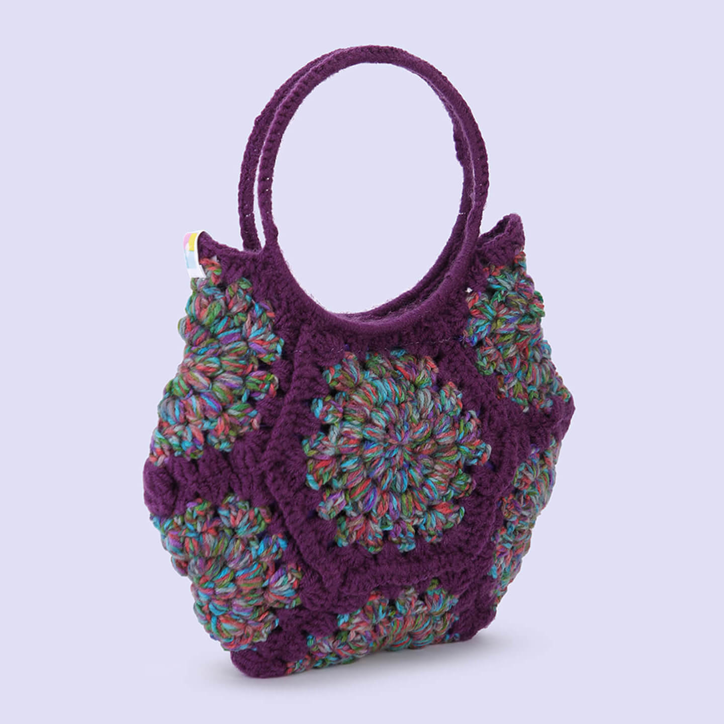 Cute Handmade Hexagon Bags - Purple - 10371