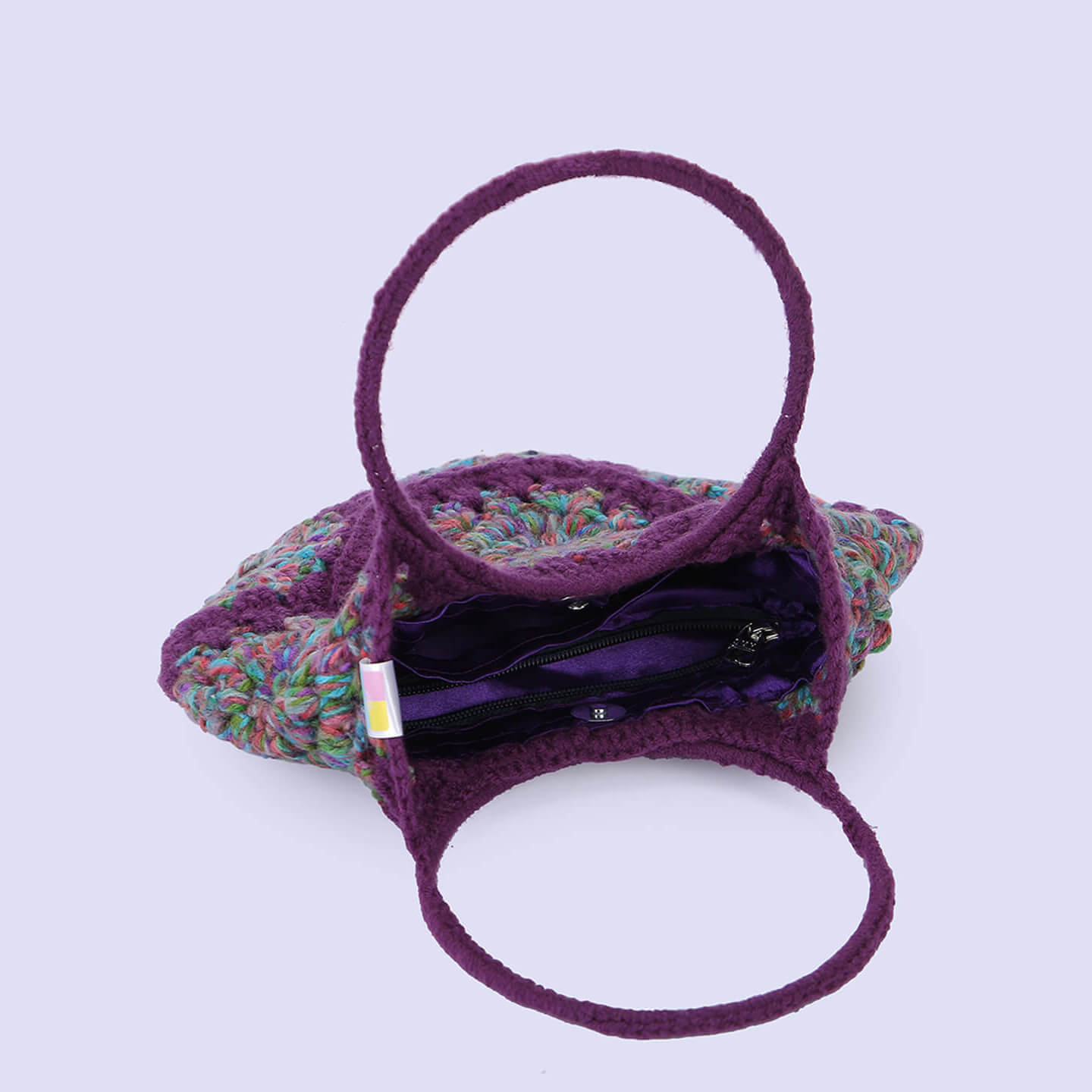 Cute Handmade Hexagon Bags - Purple - 10371