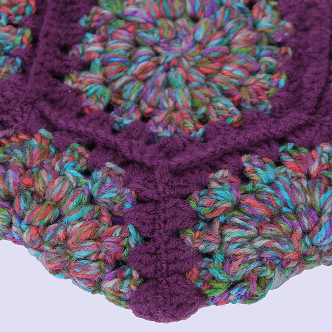 Cute Handmade Hexagon Bags - Purple - 10371