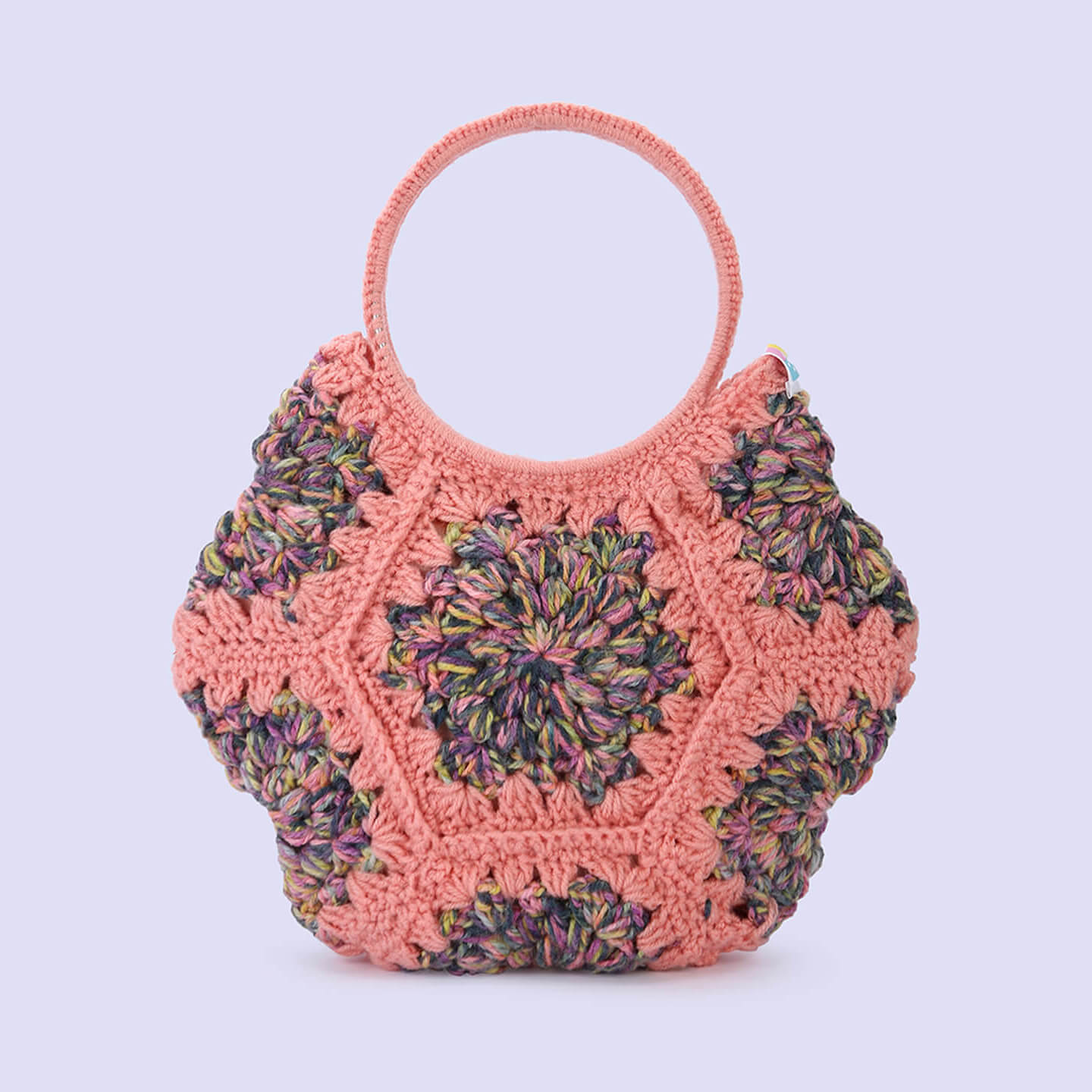 Cute Handmade Hexagon Bags - Peach - 10375
