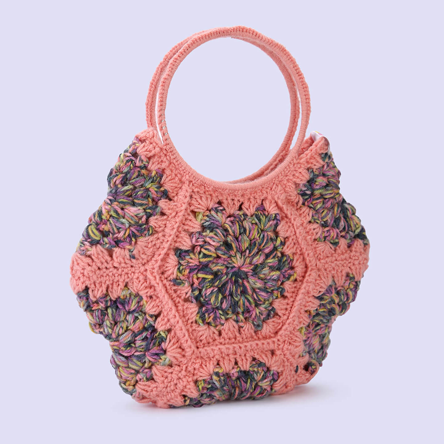 Cute Handmade Hexagon Bags - Peach - 10375