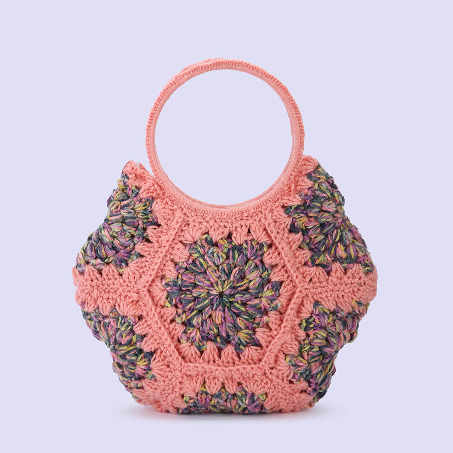 Cute Handmade Hexagon Bags - Peach - 10375