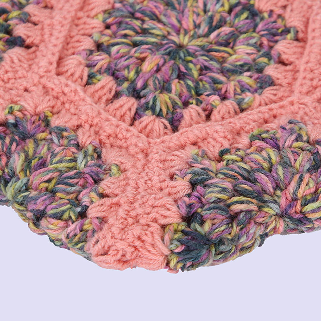 Cute Handmade Hexagon Bags - Peach - 10375