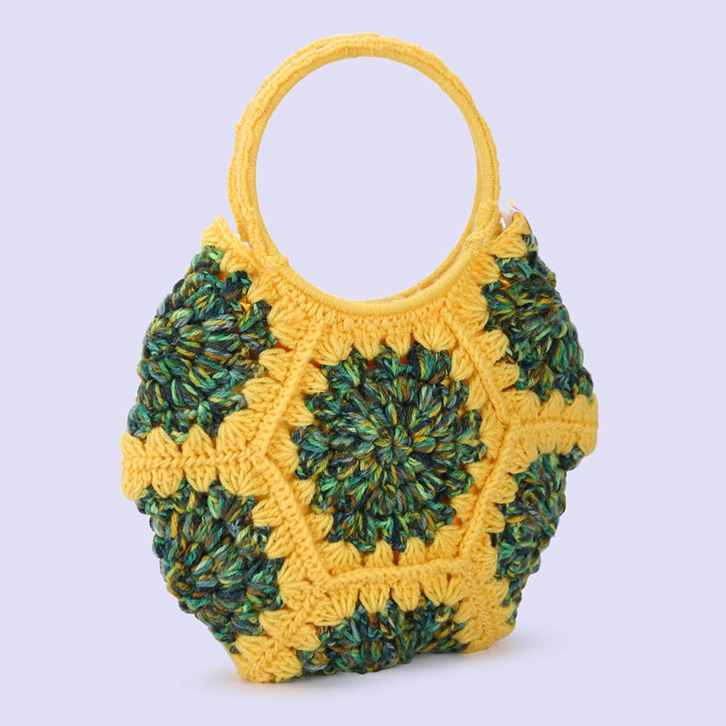 Cute Handmade Hexagon Bags - Yellow - 10376