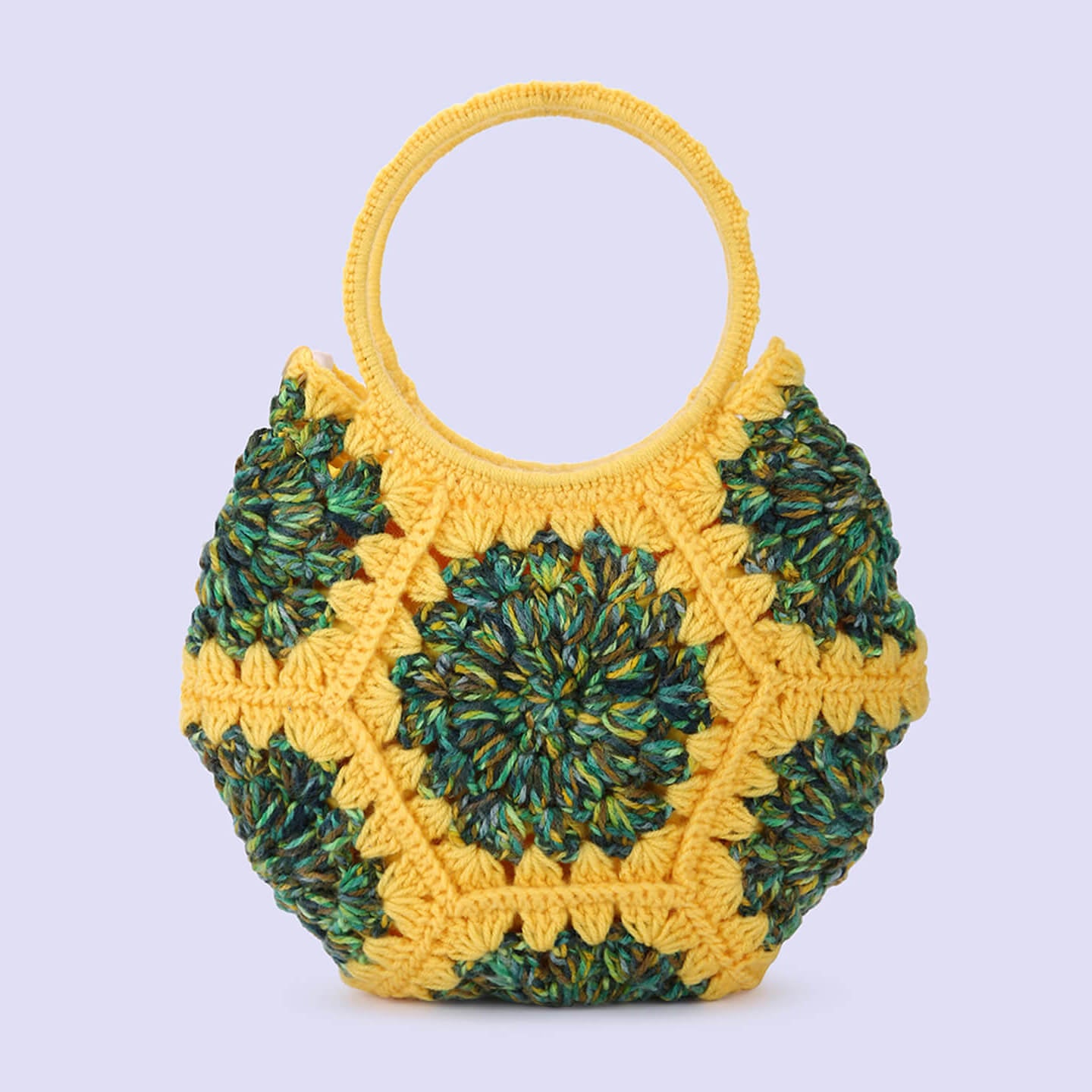 Cute Handmade Hexagon Bags - Yellow - 10376