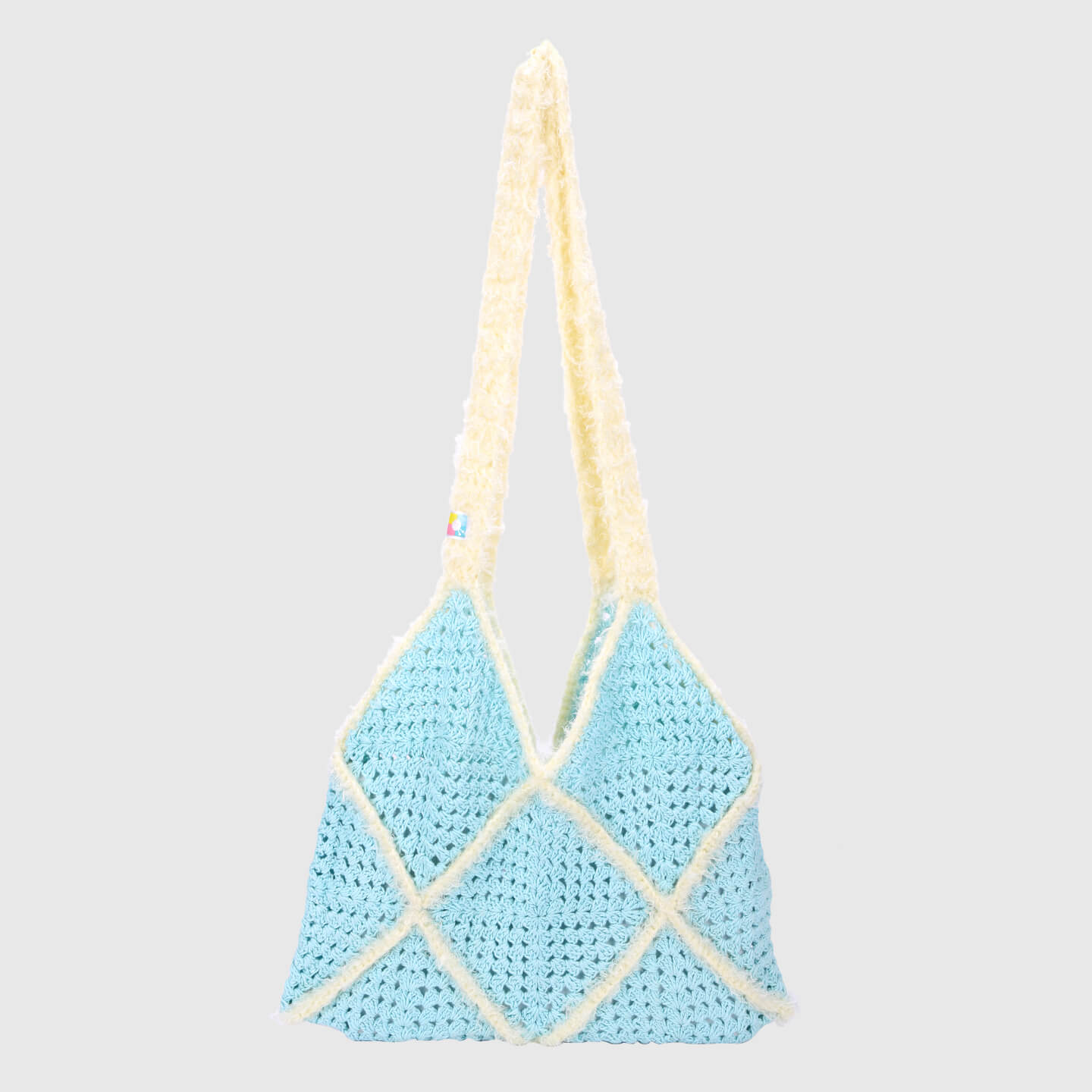 Checkered handbag - Blue 3145