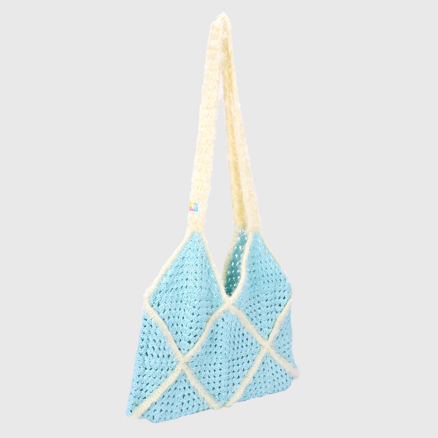 Checkered handbag - Blue 3145